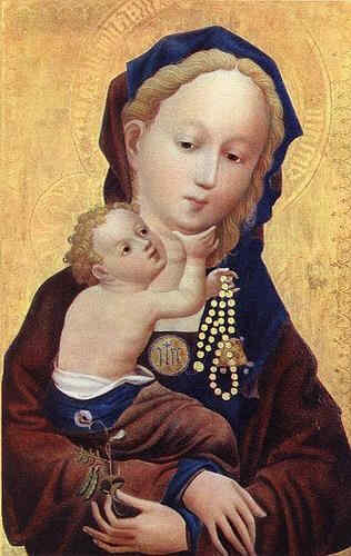 Madonna with the Wicken flower - detail